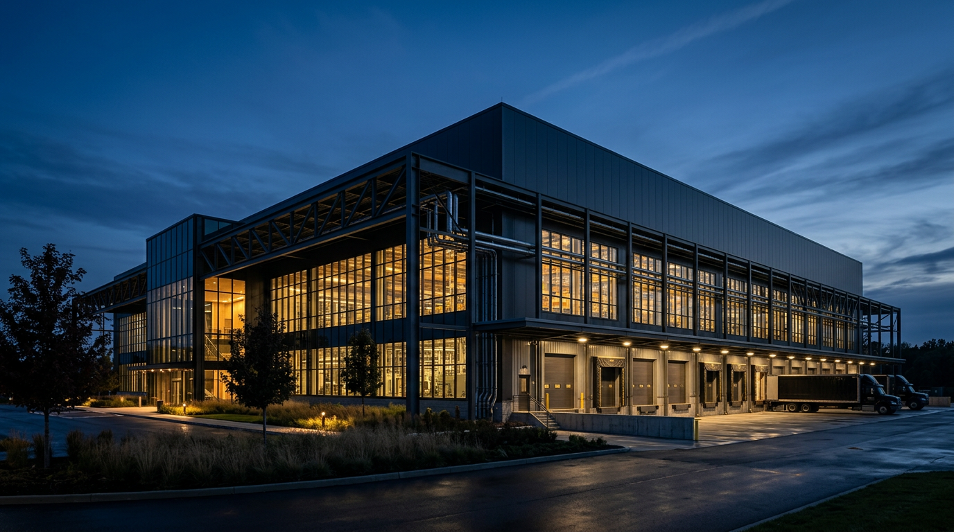 Manufacturing plant exterior