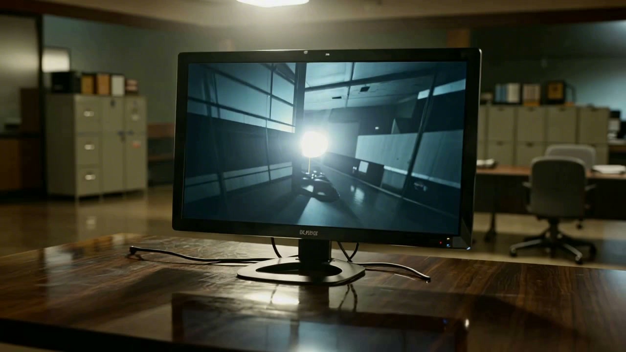 Monitor showing AI bounding box on detected event